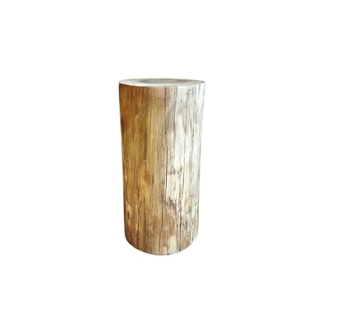 Hilwood - Baumstamm Buche rustikal Beistelltisch Blumenständer Deko, Nachttisch, Ø 25-30 cm, Holzstamm, Dekoration, Dekotisch, Blumentisch, massiv (Geölt, 50 cm) von Hilwood