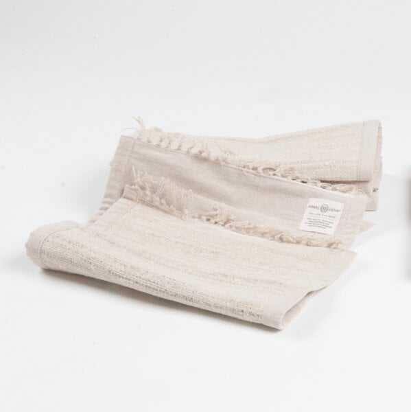 Himal Hemp HH Tischset aus wildem Hanf oder Recycle-Sari, handgewebt von Himal Hemp