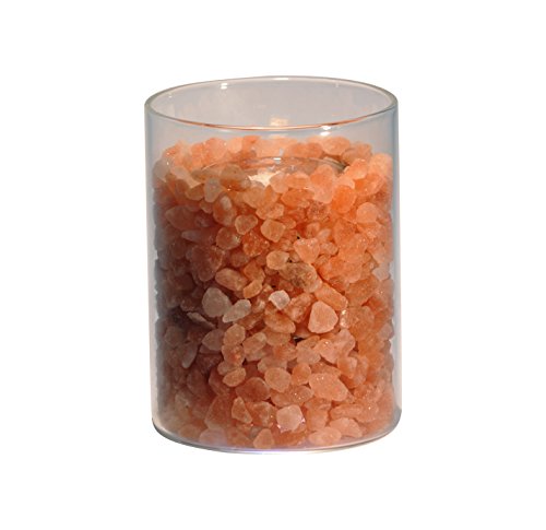 HIMALAYA SALT DREAMS Feuer im Glas klein, Kristallsalz aus Punjab/Pakistan, Orange, ca. 19 cm von Himalaya Salt Dreams