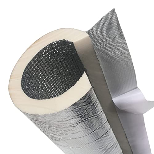Himesi Alukaschierte Rohrschale Rohrisolierung Mit Rohrdurchmesser 22-250mm，Brandschutzisolierung Für Stromkabel Im Keller,Schalldämmung (Size : 250mm/9.84in) von Himesi