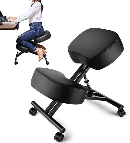 Himimi® Kniestuhl Ergonomischer Verstellbarer Kniehocker Haltungskorrekturstuhl Orthopädischer Kniestuhl für Zuhause und Büro von Himimi