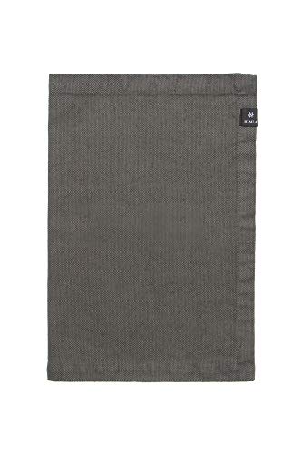 Himla Weekday Tischset - Platzset - 37x50 cm - Farbe: Charcoal - Dunkelgrau - Menge: 1 - gewaschener Canvasstoff - 56% Leinen - 44% Baumwolle - pflegeleicht - bügelfrei von Himla