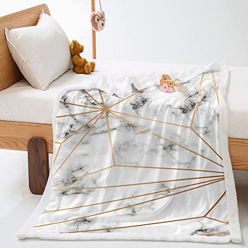 Himlaya 3D Marmor Wohndecke Tagesdecke Decke Fleecedecke Polyester Weich Wärme Gemütlich Bettüberwurf Erhältlich Dicke Sofadecke Deckeldecke (Kalkstein,180x140cm) von Himlaya