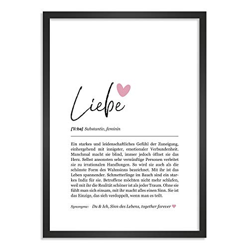 Himmelsflüsterer - Definition Poster & Kunstdrucke | Liebe Partner Geschenk | Wandbilder Wohnzimmer | Geschenke für Partner Geburtstag | Wanddeko Deko Wohnzimmer | DINA A4 ohne Rahmen von Himmelsflüsterer