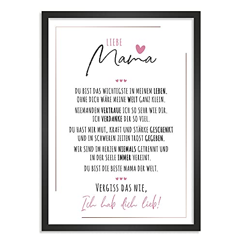 Himmelsflüsterer - Kunstdruck-Poster Nr. 5 "Poesie | Mama Geschenk | Wandbilder Wohnzimmer | Geschenke für Mama Geburtstag | Wanddeko Deko Wohnzimmer | DINA A5 ohne Rahmen von Himmelsflüsterer