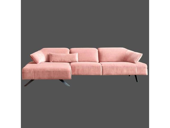 Himolla 1052 Signa Eckcouch mit Recamiere links mit Kopfteilverstellung in rosa auch in anderen Farben möglich von Himolla
