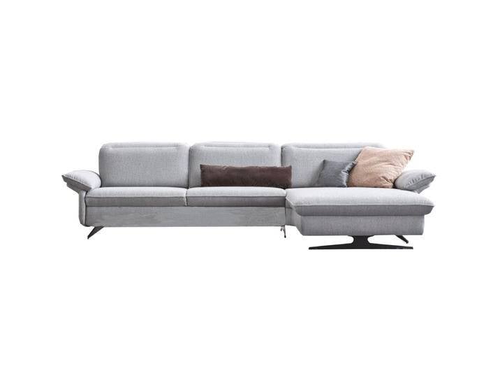 Himolla 1077 Ultima Ecksofa mit elektrischer Fußstützen links in blau auch in anderen Farben möglich von Himolla