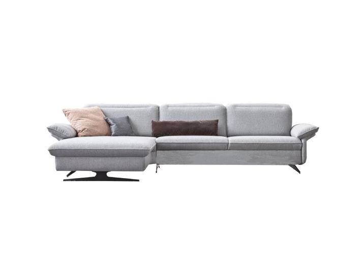 Himolla 1077 Ultima Ecksofa mit elektrischer Fußstützen rechts in blau auch in anderen Farben möglich von Himolla