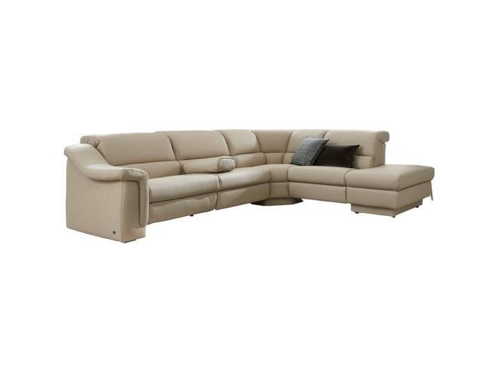 Himolla 1301 Planopoly Motion Ecksofa mit offenem Abschluss rechts mit Kopfteilverstellung in beige auch in anderen Farben möglich von Himolla