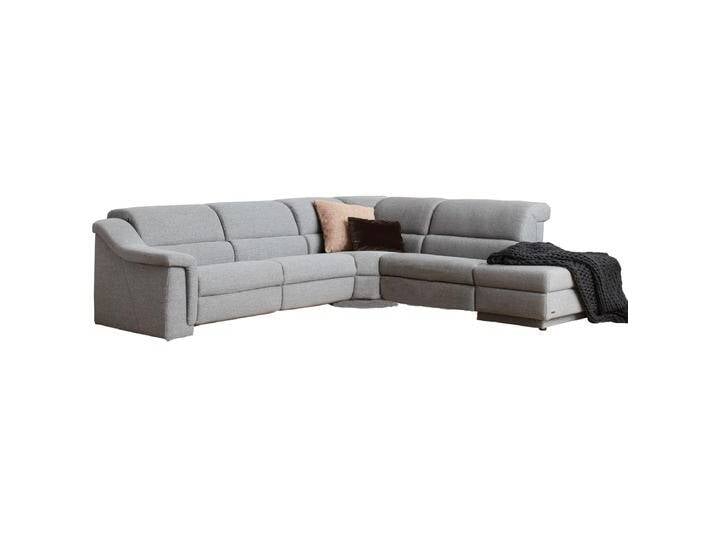 Himolla 1501 Planopoly Motion Ecksofa mit offenem Abschluss rechts mit Kopfteilverstellung in grau auch in anderen Farben möglich von Himolla