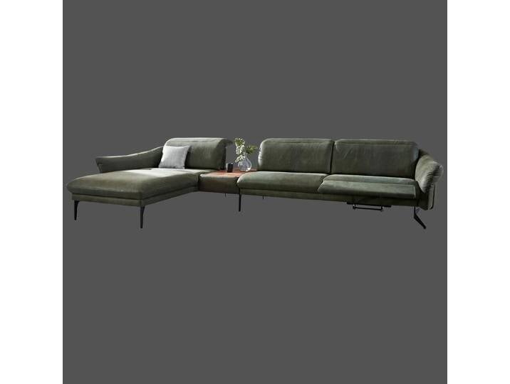 Himolla 1808 Promotion Ecksofa mit Recamiere links und Zwischentisch in grün auch in anderen Farben möglich von Himolla