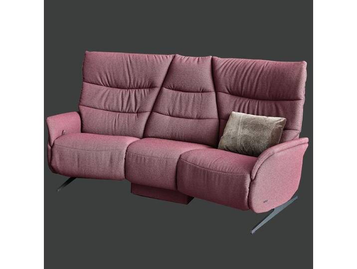 Himolla 4050 Cumuly Comfort Trapezsofa mit Cumuly-Comfort-Funktion manuell und Holzablage in lila auch in anderen Farben möglich von Himolla