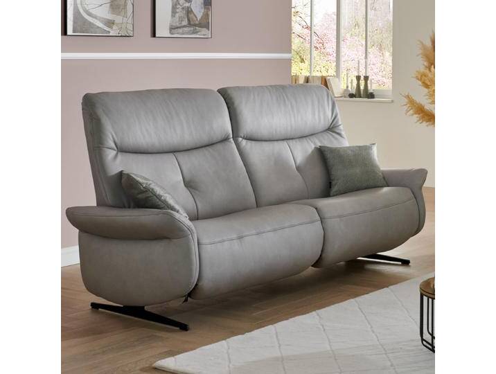 Himolla 4475 Cumuly Comfort Wallfree Einzelsofa mit manueller Funktion im grauen Lederbezug Eleganza von Himolla