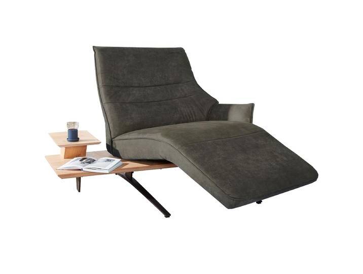 Himolla 4905 Lounger freistehende Recamiere mit Anstelltisch in attraktivem Stoffbezug Nevada anthrazit aus der Preisgruppe 13 von Himolla