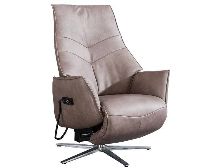 Himolla 7911 S-Lounger Relaxsessel einfarbig Rücken- und Fußteil getrennt elektrisch verstellbar in Stoff bzw. Leder braun und weitere Farben von Himolla