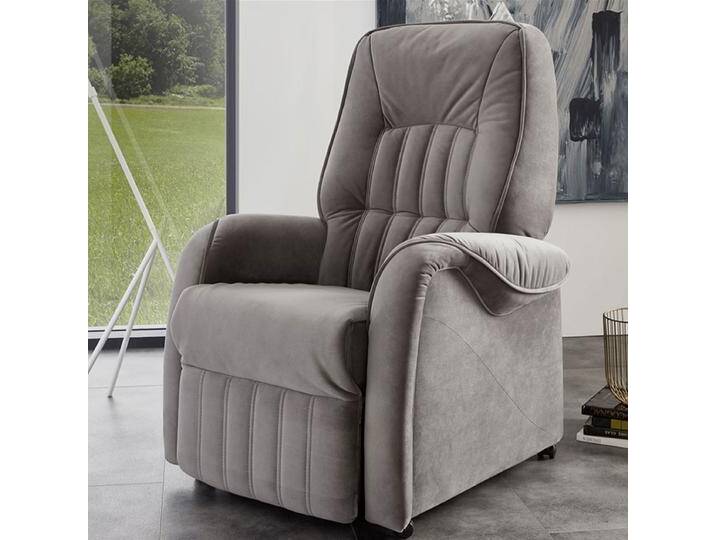 Himolla 9687 Quartett Relaxsessel mit manueller Rückenverstellung und verstellbarem Fußteil in grau aus der Stoffgruppe 14 auf Rollen Himolla 9687 Quartett Relaxsessel mit manueller Rückenverstellung und verstellbarem Fußteil in grau aus der Stoffgruppe 14 auf Rollen von Himolla