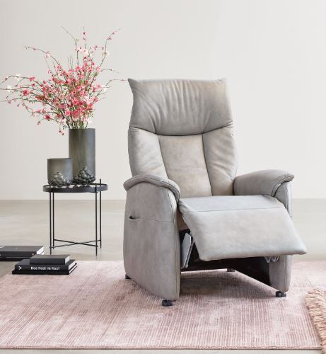 Himolla Relaxsessel CUMULUS VARIO PERFEKT (7068) ca.72x112x167cm in Leder 22 Soft Nappa Asche von Himolla