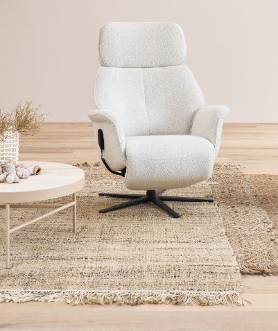 Himolla Relaxsessel LOUNGER (7362) ca.79x109x157cm in Stoff 24 crumble opal von Himolla