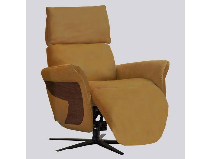 Himolla Sessel 7151 Easy Swing manuell mit Armlehnen mit Holzapplikation in gelb auch in verschiedenen anderen erstklassigen Stoff- und Echtlede Himolla Sessel 7151 Easy Swing manuell mit Armlehnen mit Holzapplikation in gelb auch in verschiedenen anderen erstklassigen Stoff- und Echtlede von Himolla