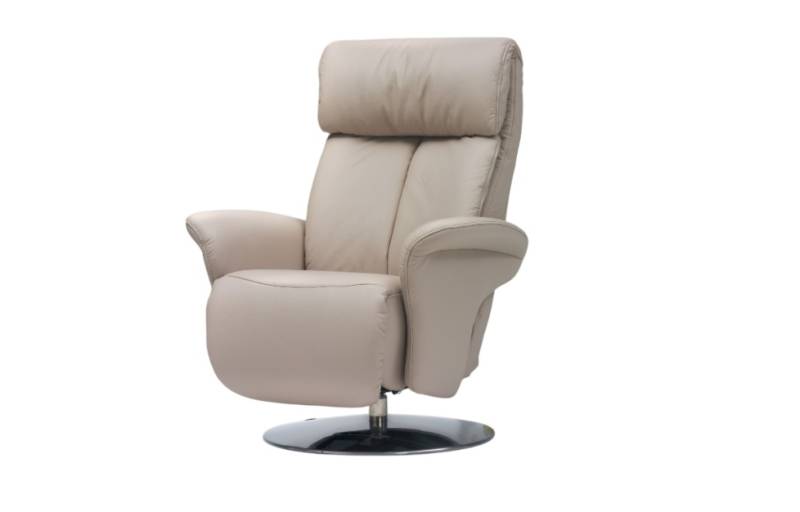 Himolla TV-Sessel XS EASY SWING in Leder Longlife Marmor von Himolla