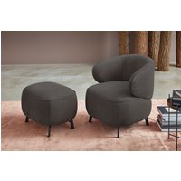 himolla Loungesessel "7191", (Set, Sessel mit Hocker) von Himolla