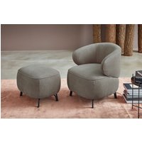 himolla Loungesessel "7191", (Set, Sessel mit Hocker) von Himolla