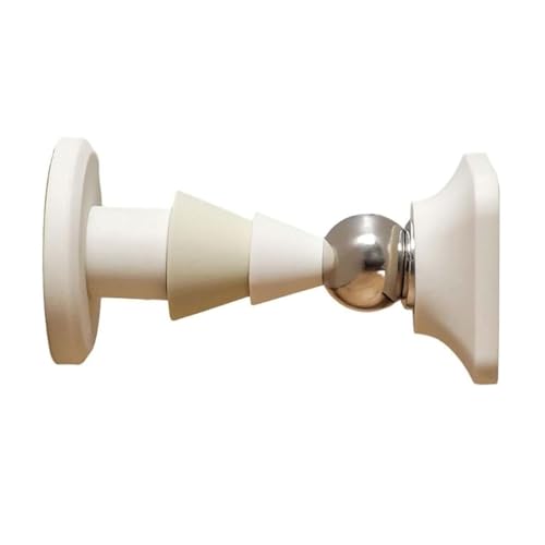 Hinapan 1 Stück Magnetischer Türstopper, Magnetischer Wand-Türstopper, Türstopper Boden, Antikollisions-Silikon-Türstopper, Bodenabsaugung, Ohne Stanzen, Starke Magnetische Geräuschlose (Weiß) von Hinapan