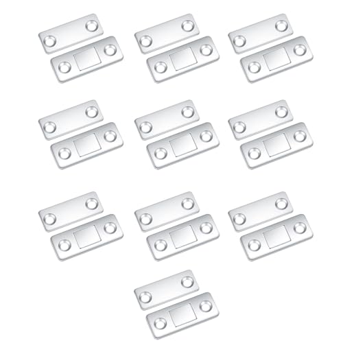 Hinapan 10 Stück Schranktürmagnete, Schrank-Magnetschnapper, Ultra-Dünner Türmagnet, Selbstklebende Schrankmagnete, Möbelmagnet, für Küche, Schublade, Schrank, Tür Hinapan 10 Stück Schranktürmagnete, Schrank-Magnetschnapper, Ultra-Dünner Türmagnet, Selbstklebende Schrankmagnete, Möbelmagnet, für Küche, Schublade, Schrank, Tür von Hinapan