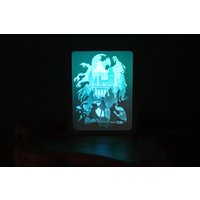 Lightbox Set Lila Shadow Box Lichtbox Schattenbox von Hindrucker