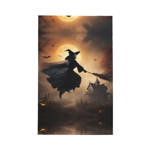 Fashion Halloween Hexe Flying 2 Print Küche Geschirrtuch Weich Saugfähig Geschirrtücher Geschirrtücher und Tischdeko Handtücher Fashion Halloween Hexe Flying 2 Print Küche Geschirrtuch Weich Saugfähig Geschirrtücher Geschirrtücher und Tischdeko Handtücher von Hingor