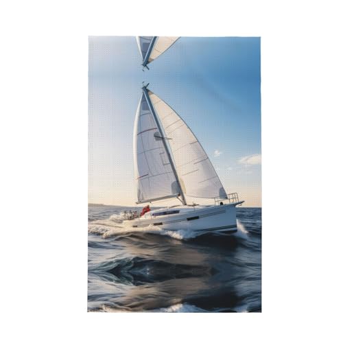 Fashion Ocean Sailing Print Küche Geschirrtuch weich saugfähig Geschirrtücher Geschirrtücher und Tischdekoration Handtücher Fashion Ocean Sailing Print Küche Geschirrtuch weich saugfähig Geschirrtücher Geschirrtücher und Tischdekoration Handtücher von Hingor