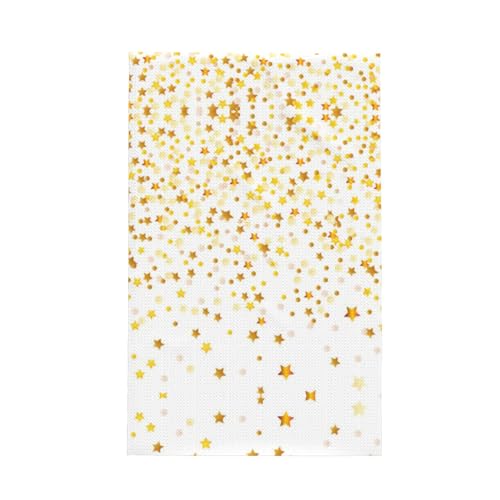 Fashion Sparsed Dreamy Stars And Spots Print Kitchen Dish Towel Soft Absorbent Dishcloths Towel Tea Towels And Table Decoration Towels von Hingor
