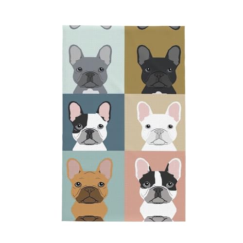 Geschirrtuch, Motiv: Französische Bulldogge, weich, saugfähig, Geschirrtücher und Tischdekorationstücher Geschirrtuch, Motiv: Französische Bulldogge, weich, saugfähig, Geschirrtücher und Tischdekorationstücher von Hingor