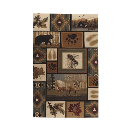 Geschirrtuch, Motiv: wilde Tiere, Retro-Bauernhaus-Druck, weich, saugfähig, Geschirrtücher und Tischdekorationstücher Geschirrtuch, Motiv: wilde Tiere, Retro-Bauernhaus-Druck, weich, saugfähig, Geschirrtücher und Tischdekorationstücher von Hingor