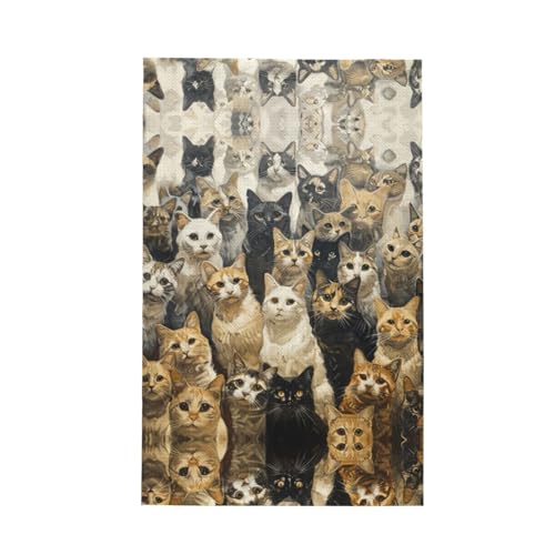Geschirrtuch mit Katzenmotiv, weich, saugfähig, Geschirrtücher und Tischdekorationstücher Geschirrtuch mit Katzenmotiv, weich, saugfähig, Geschirrtücher und Tischdekorationstücher von Hingor
