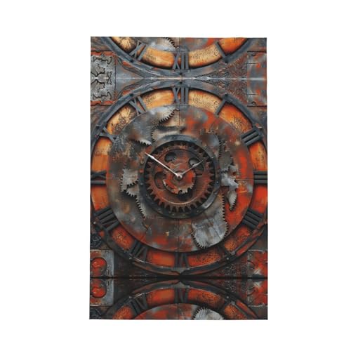 Geschirrtuch mit Uhr-Motiv, weich, saugfähig, Geschirrtücher und Tischdekorationstücher von Hingor