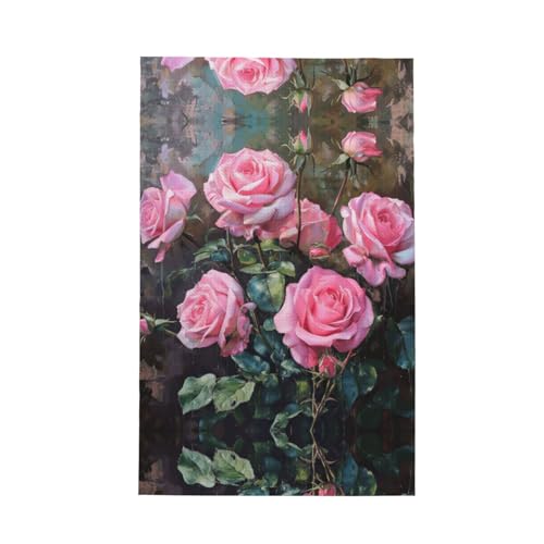 Geschirrtuch mit frischen Rosen, weich, saugfähig, Geschirrtücher und Tischdekorationstücher, Rosa Geschirrtuch mit frischen Rosen, weich, saugfähig, Geschirrtücher und Tischdekorationstücher, Rosa von Hingor