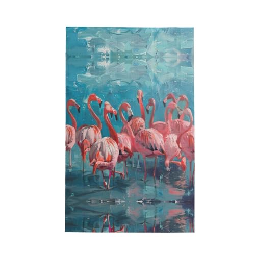 Geschirrtuch mit modischem Flamingo-Druck, weich, saugfähig, Geschirrtücher und Tischdekorationstücher Geschirrtuch mit modischem Flamingo-Druck, weich, saugfähig, Geschirrtücher und Tischdekorationstücher von Hingor