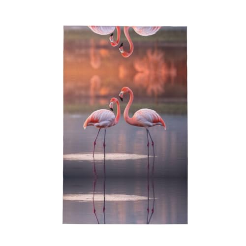 Geschirrtuch mit zwei Flamingo-Muster, weich, saugfähig, Geschirrtücher und Tischdekorationstücher Geschirrtuch mit zwei Flamingo-Muster, weich, saugfähig, Geschirrtücher und Tischdekorationstücher von Hingor