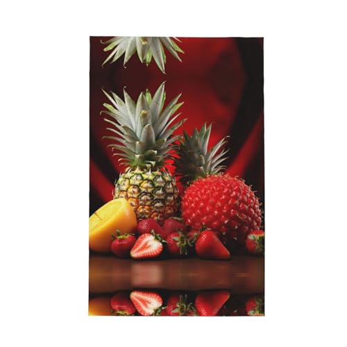 Modisches Geschirrtuch mit Ananas-Druck, weich, saugfähig, Geschirrtücher und Tischdekorationstücher Modisches Geschirrtuch mit Ananas-Druck, weich, saugfähig, Geschirrtücher und Tischdekorationstücher von Hingor