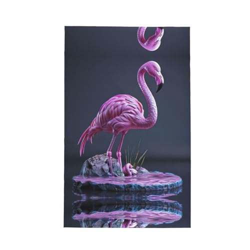 Modisches Geschirrtuch mit Flamingo-Druck, weich, saugfähig, Geschirrtücher und Tischdekorationstücher Modisches Geschirrtuch mit Flamingo-Druck, weich, saugfähig, Geschirrtücher und Tischdekorationstücher von Hingor