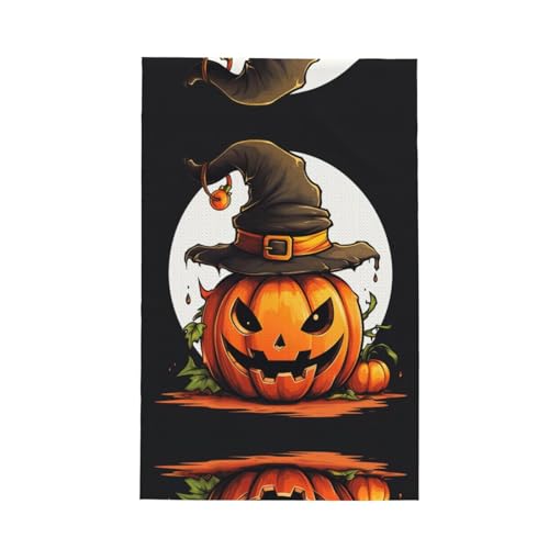 Modisches Halloween-Geschirrtuch mit niedlichem Kürbisdruck, weich, saugfähig, Geschirrtücher und Tischdekorationstücher Modisches Halloween-Geschirrtuch mit niedlichem Kürbisdruck, weich, saugfähig, Geschirrtücher und Tischdekorationstücher von Hingor