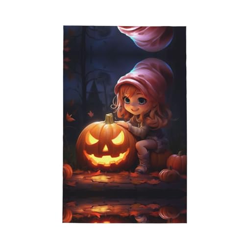 Modisches Halloween-Geschirrtuch mit niedlichem Kürbisdruck, weich, saugfähig, Geschirrtücher und Tischdekorationstücher Modisches Halloween-Geschirrtuch mit niedlichem Kürbisdruck, weich, saugfähig, Geschirrtücher und Tischdekorationstücher von Hingor