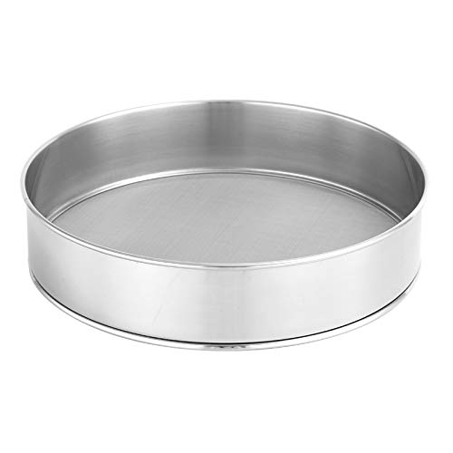 Pollensieb-Set aus Edelstahl - Feinsieb 20 cm + Küchensieb 15 cm in Doppelpack zum Stapeln - Mehlsieb 150 Maschen für Feinpulver von HingtTraum