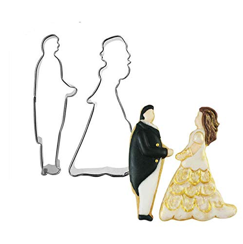 Hinleise Ausstechformen Keksform Set – Hochzeit Braut Bräutigam Form Keksausstecher für Küche Form Backen Gebäck Kuchen Dekoration Werkzeuge Hinleise Ausstechformen Keksform Set – Hochzeit Braut Bräutigam Form Keksausstecher für Küche Form Backen Gebäck Kuchen Dekoration Werkzeuge von Hinleise