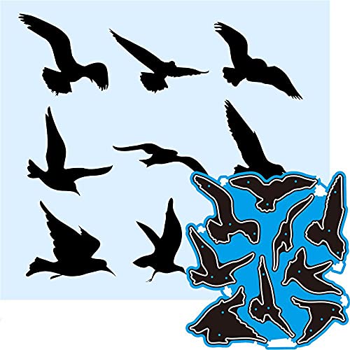 Hinleise Stanzschablonen Möwe Asuka Vorlage Prägeschablone Ätzen Schneideschablone Karbonstahl Form für DIY Papier Kunst Karten Scrapbooking Einladung machen von Hinleise