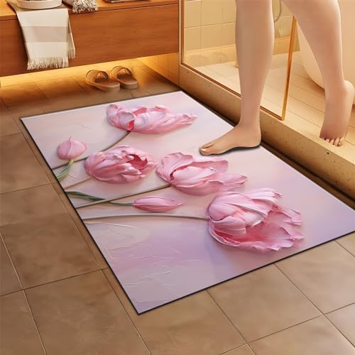 Badematte Rutschfester 80x150cm Badezimmerteppich Badteppich Badvorleger Rutschfest Waschbar, Absorbierende Schnelltrocknend Softmath Wasserabsorbierend Badematte Teppich Stone Bath Mat RugPattern Badematte Rutschfester 80x150cm Badezimmerteppich Badteppich Badvorleger Rutschfest Waschbar, Absorbierende Schnelltrocknend Softmath Wasserabsorbierend Badematte Teppich Stone Bath Mat RugPattern von Hinnin