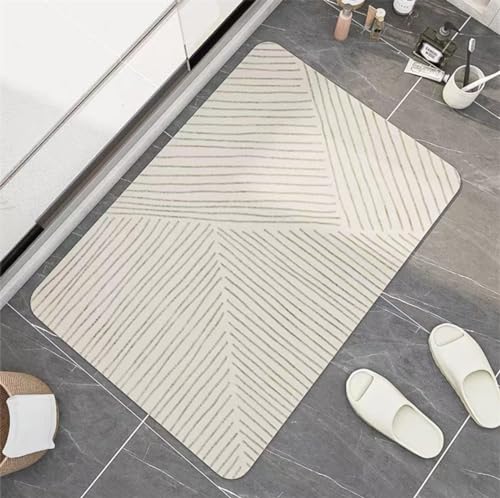 Hinnin Badezimmerteppich, Badematte Stein, Teppich Läufer, Stone Bath Mat, Badteppich Rutschfest Waschbar, Absorbierende Badematte, Duschmatte, Badvorleger, Duschvorleger, Carpet Grey-45x70cm Hinnin Badezimmerteppich, Badematte Stein, Teppich Läufer, Stone Bath Mat, Badteppich Rutschfest Waschbar, Absorbierende Badematte, Duschmatte, Badvorleger, Duschvorleger, Carpet Grey-45x70cm von Hinnin