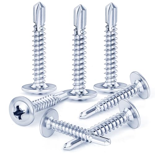 80 Stück 4,2 x 19 mm selbstbohrende Schrauben Oblatenblau Zink für Bleche Dachfenster usw von Hinpote