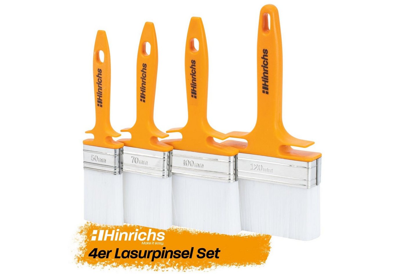 Hinrichs Lasurpinsel Lasurpinsel Set, (4er Set) von Hinrichs